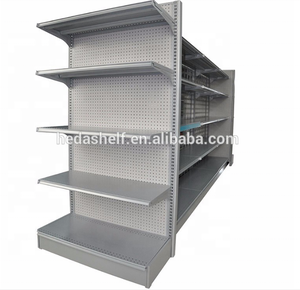 Popular de tienda de venta <span class=keywords><strong>al</strong></span> por menor estante largo cuatro <span class=keywords><strong>lado</strong></span> pantalla estante de supermercado góndola estanterías - Product Image 2