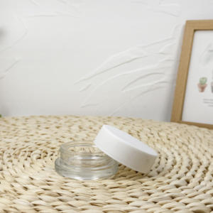 <b>clear</b> Child Resistant <b>Glass</b> Jar Flower Packaging Containers with CR Lids - Product Image 2