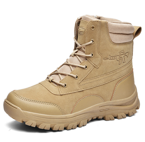 Botas de Seguridad DF463 de Caña Alta, Antideslizantes, de Gamuza y Cuero, Ligeras, Modernas, para Hombre, para Senderismo, Combate y Selva - Product Image 1