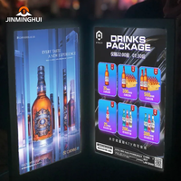 Usine directe conception personnalisée imprimé cuir acrylique lumière LED panneau Menu étanche taverne cinéma KTV Source d'alimentation électrique