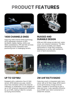 Récepteur GNSS RTK Apeks AP20 avec micrologiciel évolutif, emplacement pour carte SIM, interface RS232, IMU 120, 1408 canaux, indice de protection IP66, pour drone RTK