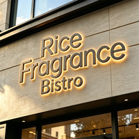 Enseigne lumineuse LED personnalisée Carrey pour restaurant extérieur, enseigne de magasin, enseigne 3D imperméable, logo publicitaire pour entreprise