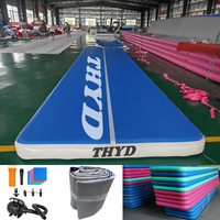 Piste de gymnastique gonflable 12m x 2m x 20cm pour clubs de cheerleading, studios de danse, programmes mobiles et usage domestique