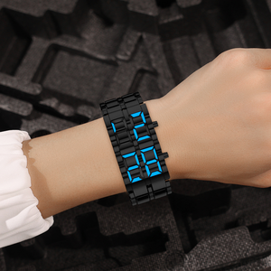 <span class=keywords><strong>Orologio</strong></span> da Polso Creativo Unico in Stile Europeo e Americano con LED Lava, Trendy per Uomo/<span class=keywords><strong>Donna</strong></span>, in Acciaio Inossidabile, Bracciale per Coppia, <span class=keywords><strong>Orologio</strong></span> Retrò da Uomo - Product Image 3