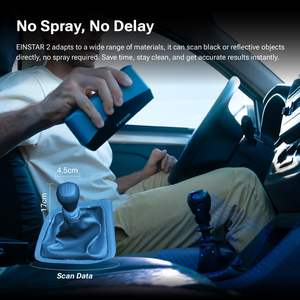 Escáner 3D Inalámbrico de Mano Shining 3D EINSTAR 2, Precisión de 0.05 mm, Fuente de Luz Dual para Impresión 3D - Product Image 6