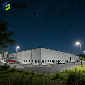 Bâtiment en acier préfabriqué résistant à la corrosion du Québec avec structure de connexion boulonnée en poutre en I pour entrepôt de distribution - Product Image 1