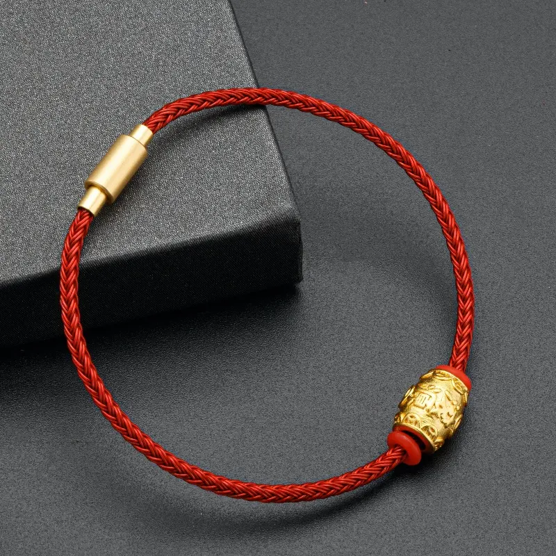 Low key luxury gold-plated stainless steel customized bracelet