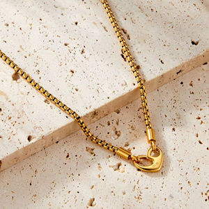 Venta al por mayor, significado, regalos del Día de San Valentín, collar para mujer, mamá, amante, corazón, letra, acero inoxidable 316L - Product Image 2