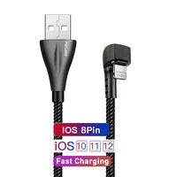 Câble USB couleur chair en U pour recharge rapide et synchronisation de données, 1M/2 M/3M, adaptateur pour téléphone portable iPhone Se 12, prix en gros
