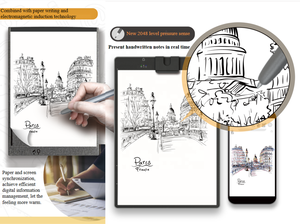 Sem fio Smart Notepad Escrita <span class=keywords><strong>Digital</strong></span> Caneta Eletromagnética Tela De Papel Sincronização Escrita Tablet OEM Notebook Eletrônico - Product Image 4