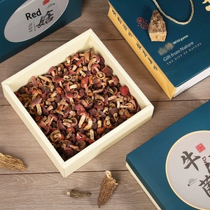 Boîtes cadeaux personnalisées rouges pour champignons, vente en gros, pour morilles, matsutake, champignons séchés, emballage souvenir du Nouvel An - Product Image 3