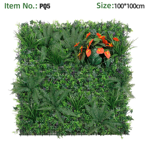 Pannello di Siepe Verticale Artificiale 1m X 1m con Foglie di Felce Tropicale Verde per Paesaggistica e Decorazione di Hotel - Product Image 2