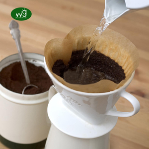 VVG 100 Đếm Cà Phê Lọc <span class=keywords><strong>Cone</strong></span> Không Tẩy Lành Bộ Lọc Cà Phê Dùng Một Lần Cho Nhỏ Giọt Và Tương Thích Với Đổ Hơn Máy Pha Cà Phê - Product Image 5