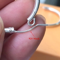 새로운 스털링 실버 Eurwire 후프 925 영구 보석 만들기에 대 한 패션 귀걸이