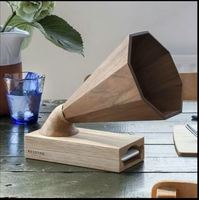 Amplificateur de son portable professionnel en bois artisanal pour téléphone