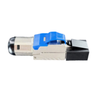 Konektor Ethernet Micro CAT6 RJ45 Plug Grosir Pabrikan dengan Pelindung FTP dan Kontak Perunggu untuk Permainan Komputer