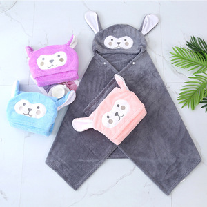 RTS – serviette <span class=keywords><strong>de</strong></span> plage à capuche pour enfants, en molleton <span class=keywords><strong>de</strong></span> corail, éponge microfibre <span class=keywords><strong>de</strong></span> salle <span class=keywords><strong>de</strong></span> <span class=keywords><strong>bain</strong></span>, dessin animé, <span class=keywords><strong>poncho</strong></span> à capuche pour bébés - Product Image 5