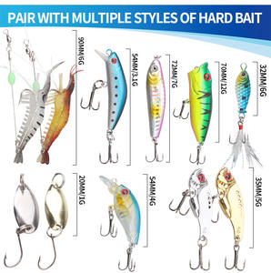 ชุดอุปกรณ์ตกปลา ชุดเหยื่อตกปลาสำหรับปลาเทราต์/ปลาไพค์/ปลาบาส ชุดอุปกรณ์ตกปลาหลายชนิด ชุดอุปกรณ์ตกปลาแบบหลายชั้น กล่องอุปกรณ์ตกปลาแบบมืออาชีพ - Product Image 3