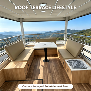 Autocaravana de Lujo Howo, Vehículo de Expedición Todoterreno, <span class=keywords><strong>Caravana</strong></span> de Dos Pisos con Cocina y Baño Completos, Camión de Camping - Product Image 4