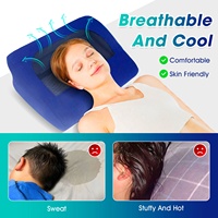 Oreiller de camping gonflable portable ultraléger pour couples-Lavable multi-positions pour les voyages, la randonnée et les aventures en plein air