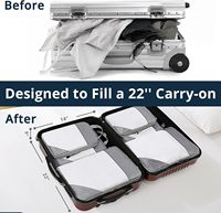 6 cubes de compression en nylon durables de haute qualité pour les voyages, légers, gain de place, pliables, essentiels pour les voyages