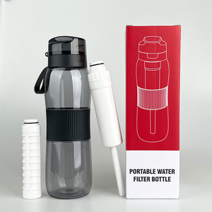 Bouteille filtrante à eau potable de haute qualité, alimentée par batterie/USB, en Tritan, pour le <span class=keywords><strong>camping</strong></span>, la randonnée, la purification à domicile, le <span class=keywords><strong>camping</strong></span>-<span class=keywords><strong>car</strong></span>, la voiture, 740 ml, non - Product Image 2
