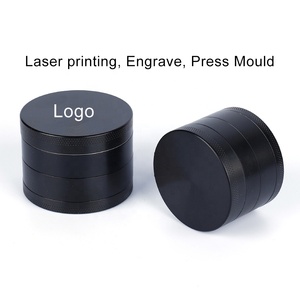 Molinillo Manual de Hierbas de Aleación de Zinc Metálico de 40, 50 y 63 mm con Logotipo Personalizado al por Mayor para Tiendas de Tabaco - Product Image 3