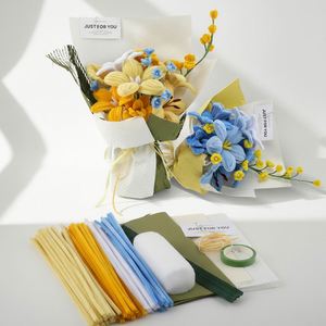 Dreamy Lily Filler Bouquet Workshop a Pastel Pipe Cleaner Flower Set with Full Presentation Wrap Card <b>Ribbon</b> Pearls Tape Glue - Product Image 1