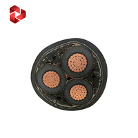 Cable de Distribución de Cobre con Certificación IEC, Cable de Energía Subterráneo de Media Tensión con Aislamiento XLPE