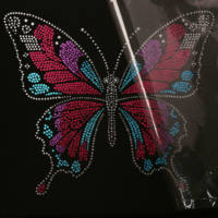 Transfert thermique de sequins papillon colorés |   Transfert de paillettes personnalisé pour vêtements, t-shirts, meubles, sacs