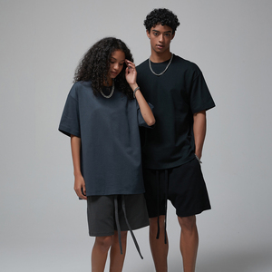 <span class=keywords><strong>T</strong></span>-shirt sportiva da uomo <span class=keywords><strong>a</strong></span> maniche corte in cotone 200g, con stampa, ad asciugatura rapida, vestibilità oversize, in tessuto traspirante ed ecologico - Product Image 2