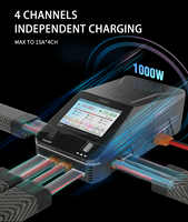 Cargador de Baterías Lipo Inteligente ToolkitRC Q6AC Original, 1-6S AC400W DC1000W 15A XT60, Cargador de Doble Canal para Baterías FPV