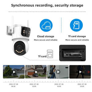 ICSEE 2K 4MP HD <b>Solar</b> <b>Powered</b> <b>CCTV</b> Security Camera Wireless WIFI Network Remote Monitor 4G Two-Way PTZ AOV Low Power for Home - Product Image 6