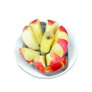 Commercio all'ingrosso in acciaio inox 8 lame manuale argento mela & <span class=keywords><strong>Mango</strong></span> carotatrice grande cucina frutta affettatrice durevole mela Cutter - Product Image 5