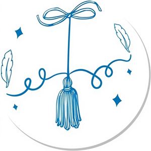 Autocollants de remerciement bleus personnalisés, étiquettes personnalisées pour mariage, anniversaire, baby shower, emballage cadeau - Product Image 3