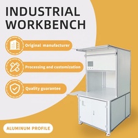 Table industrielle personnalisable en tôle d'aluminium 6063 T5, conçue pour la sécurité, avec panneau de commande, pour le pliage, la découpe et la soudure