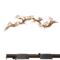 Candelabro de pájaro de cobre de lujo VHContemporary colgante nórdico moderno para sala de estar de Hotel cocina isla Bar techo medio