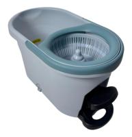 Ensemble serpillière et seau à pédale rotative à 360 degrés, serpillière en microfibre avec manche réglable en acier, nettoyage mains libres