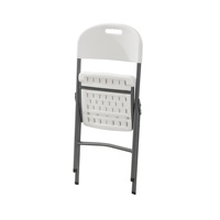 Chaise de bar pliante en acier, portable, durable, design moderne, tabouret de bar en métal, gain de place, empilable, résistant aux intempéries, pour salon, atelier
