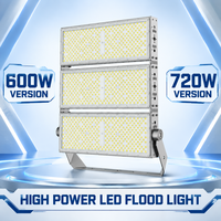 Projecteur LED extérieur 600W 720W avec support rotatif pour éclairage de zone aéroportuaire, portuaire, stade, poteau