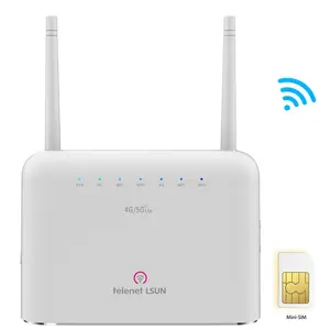 TelenetLSUNワイヤレスCPEMF286NWIFIホットスポット3G4Gホームモデム5000mAhバッテリー (SIMカード付き) 300 MBPSルーター