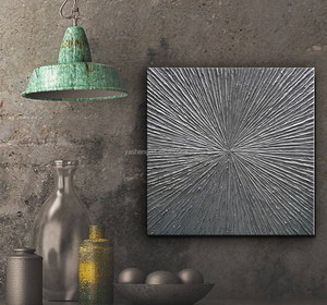 Nghệ thuật đương đại sơn dầu trên vải kết cấu kết cấu bạc màu Xám sơn hiện đại nhà văn phòng trang trí trừu tượng tường nghệ thuật - Product Image 2