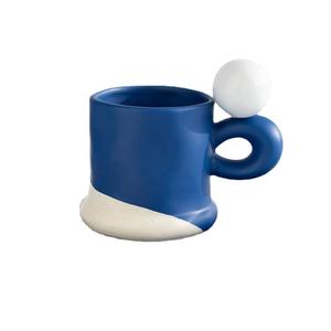 इन शैली की उच्च-मूल्य मैक्रोन सिरेमिक कप कार्यालय उच्च-अंत अर्थ पीने का पानी हिट रंग युगल कॉफी कप ओएम - Product Image 5