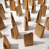 Bolsa de Papel Kraft Marrón Antigrasa para Panadería, Bolsa con Ventana para Galletas, Bocadillos, Pan y Alimentos, con Logotipo Personalizado