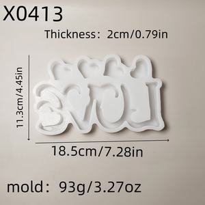 แม่พิมพ์เรซิ่นทำมือสำหรับงาน DIY ของตกแต่งสไตล์อินส์ แม่พิมพ์ซิลิโคนรูปหัวใจสำหรับตกแต่ง X0413 - Product Image 6
