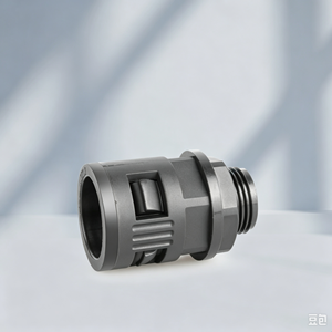 Plastic Corrugated Pipe <b>Connector</b> <b>Quick</b> Straight Push In Fitting For Flexible Conduit Tubing Connection - Product Image 4