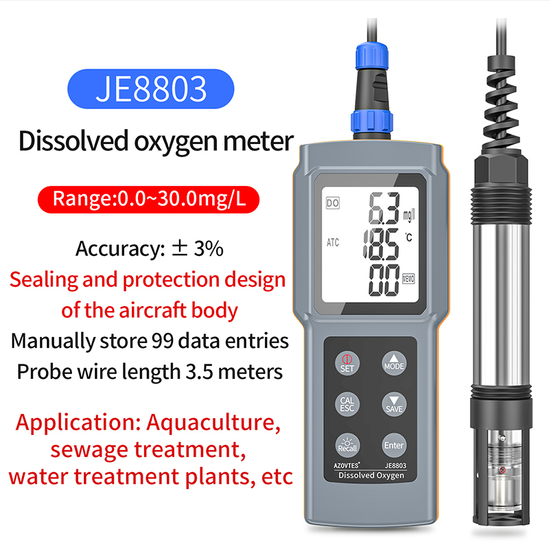 เครื่องวัดออกซิเจนละลายน้ำแบบเมมเบรน JE8803