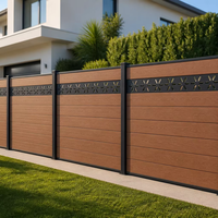 Panneau de clôture décoratif en treillis d'aluminium pour jardin extérieur, grillage soudé pour la sécurité et l'intimité des maisons, modélisation 3D