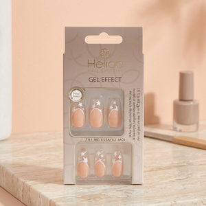 High Quality <b>GEL</b> EFFECT French Style Artificial <b>Nails</b> <b>Set</b> Long Tips Glue Stylish Square Pattern PDV3337 8-00307-81269-2 - Product Image 2