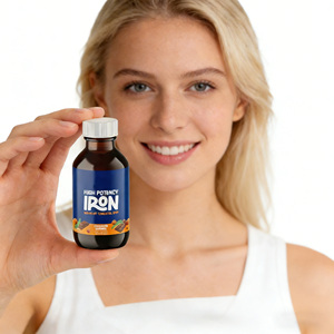 Suplemento Líquido <span class=keywords><strong>de</strong></span> Hierro <span class=keywords><strong>de</strong></span> Alta Absorción, Fabricante OEM, para Aumentar la Energía, Apoyo para la Anemia, Suave con el Estómago, <span class=keywords><strong>Gotas</strong></span> Veganas - Product Image 1